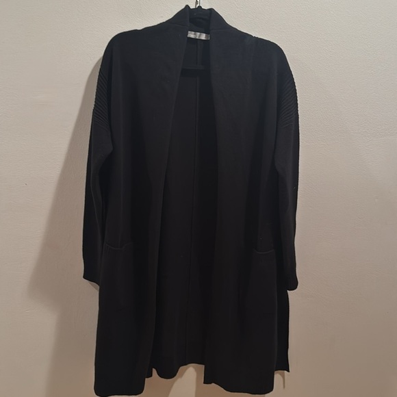 Vince shawl Collar Black Open Cardigan Small - Picture 3 of 9